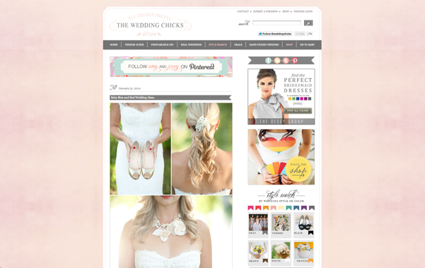Featured on The Wedding Chicks