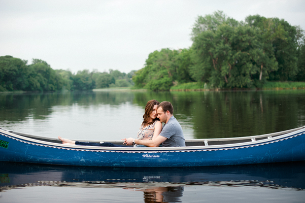 Ottawa Ontario engagement session canoe