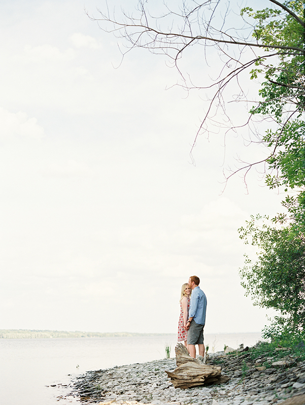 Alex and Shawn Ontario riverside engagement session