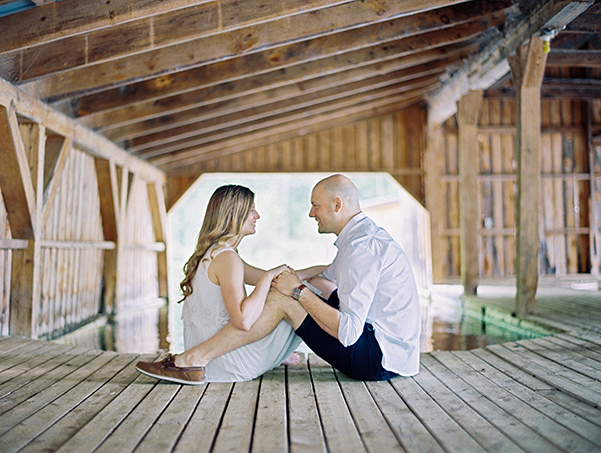 Genevieve and Erik cottage engagement session in Gracefield Quebec