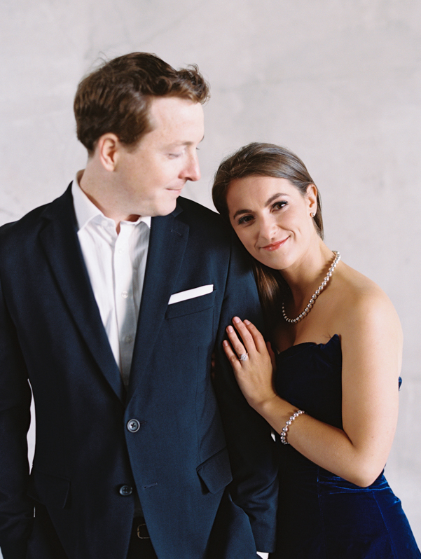 Blue Velvet Engagement Session by the Rideau Canal Locks AMBphoto