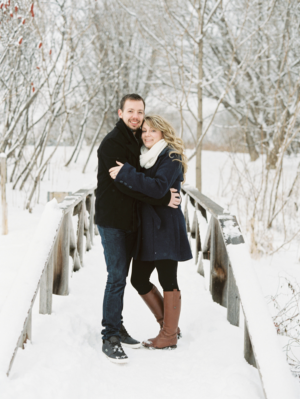 Snowy Engagement session in Ottawa Ontario